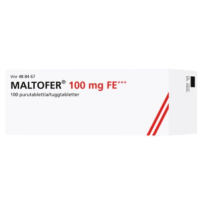 MALTOFER purutabletti 100 mg 100 fol